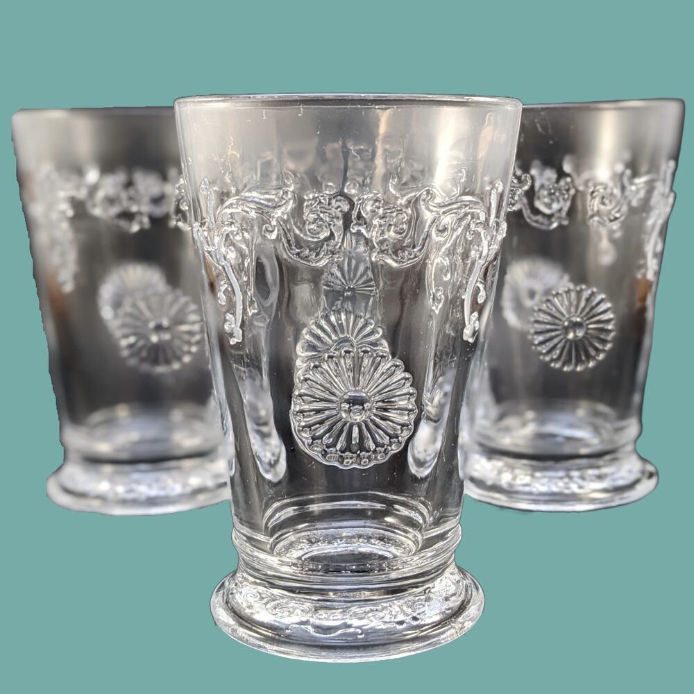 Discontinued Amici Global Fiore Highball Glasses. Set of Four
